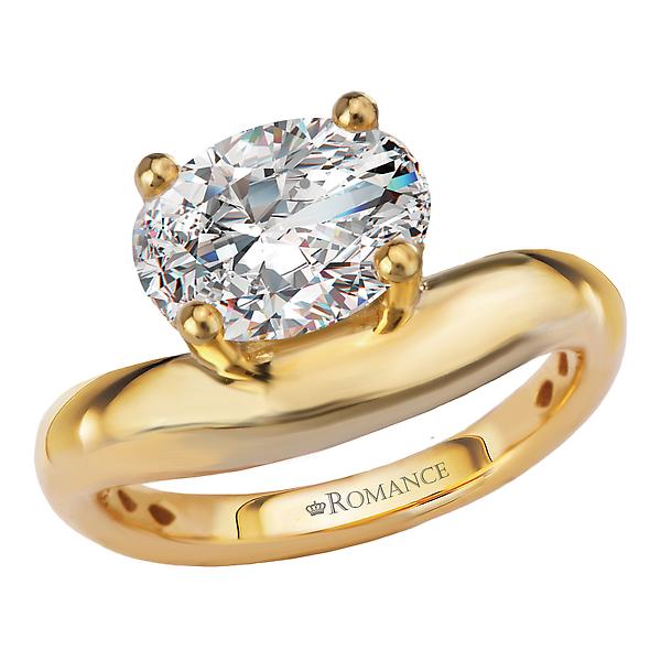 Solitaire Semi-Mount Diamond Engagement Ring