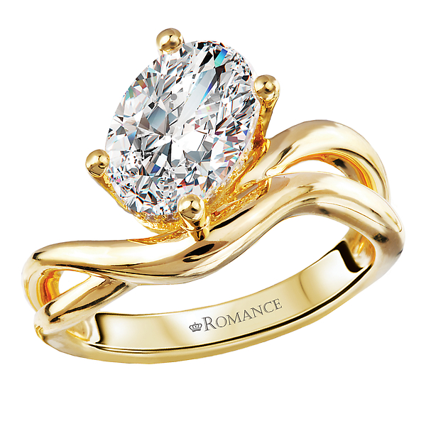 Hidden Basket Semi-Mount Diamond Engagement Ring