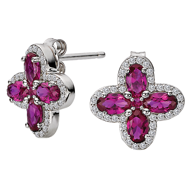 Ladies Fashion Gemstone Earrings