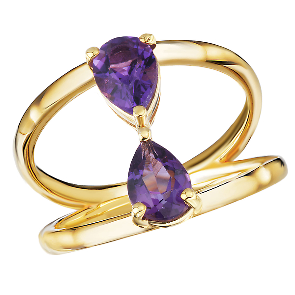 14kt Gold Amethyst Ring