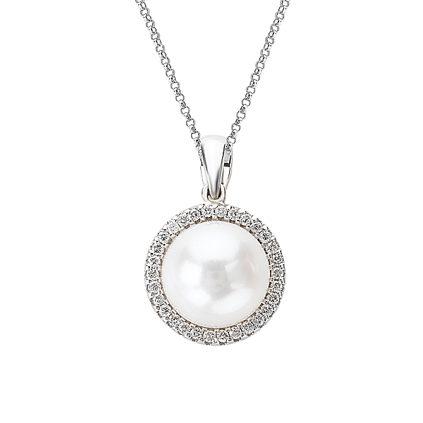 Pearl and Diamond Pendant